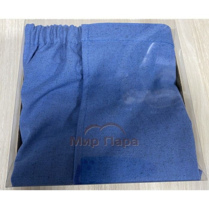 Килт мужской 146х65 см (50% лен, 50% хлопок) синий